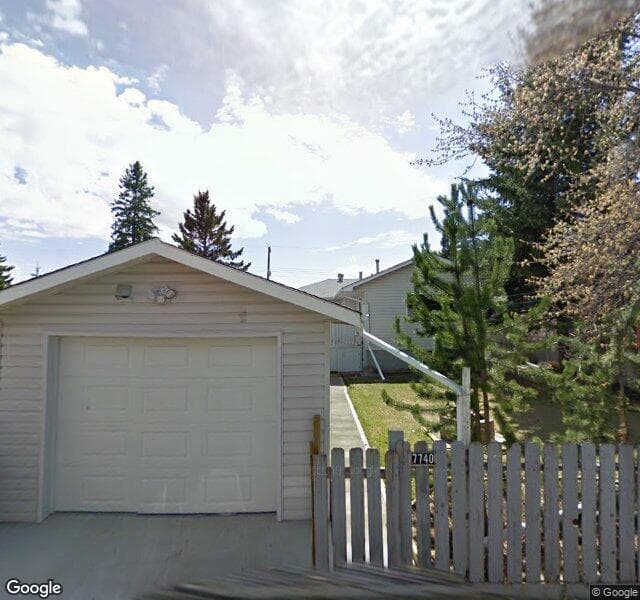 Street view of 7740 48 Avenue NW, Calgary