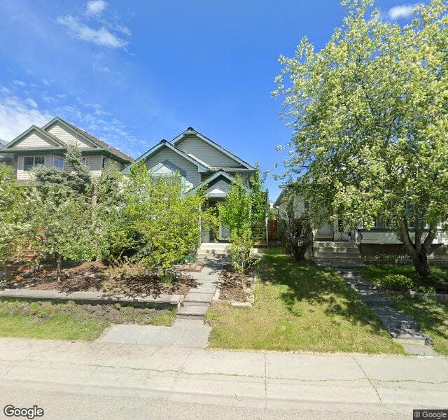 Street view of 228 Mount Aberdeen Circle SE, Calgary