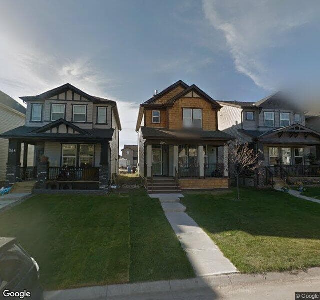 Street view of 294 Skyview Springs Gardens NE, Calgary