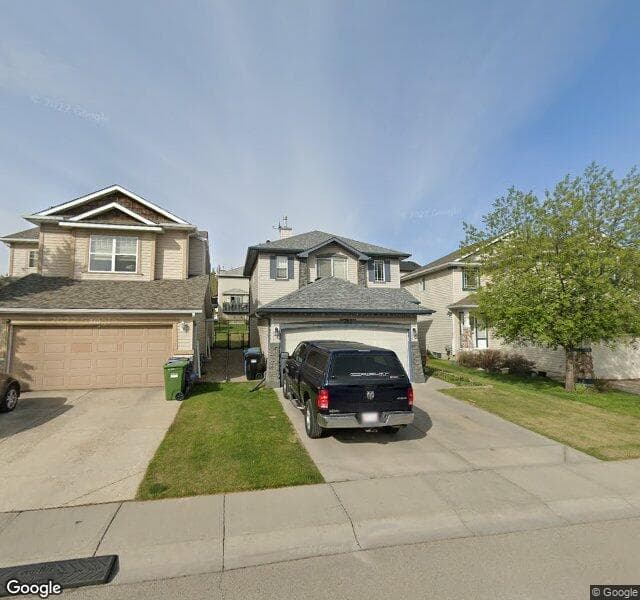 Street view of 314 Panamount Drive NW, Calgary