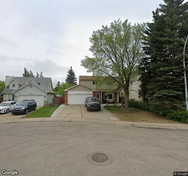 Street view of 15231 85 Street NW, Edmonton