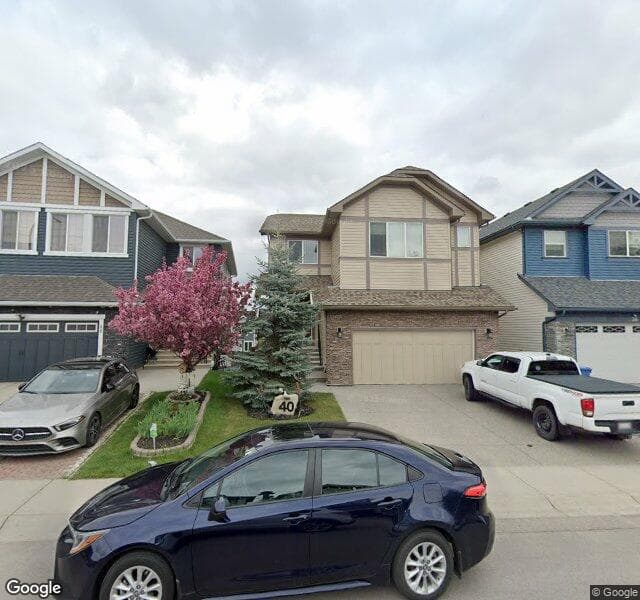 Street view of 40 Silverado Skies Manor SW, Calgary