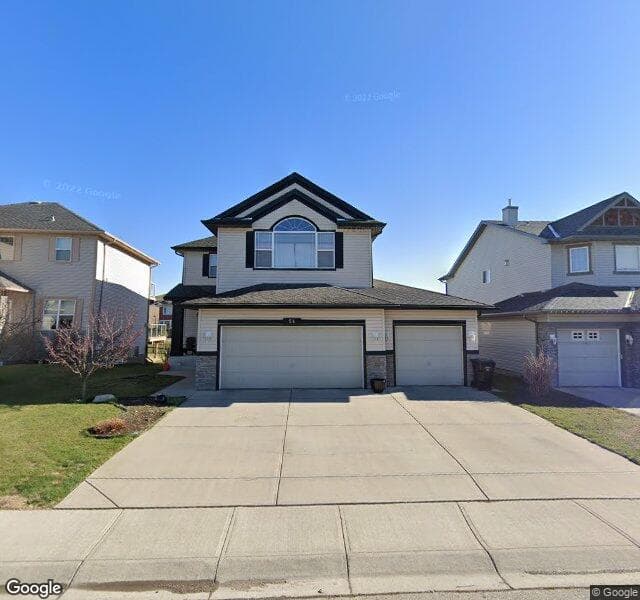 Street view of 54 Cougarstone Terrace SW, Calgary