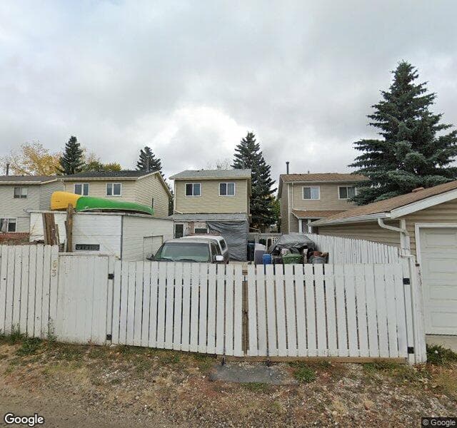 Street view of 63 Erin Woods Boulevard SE, Calgary
