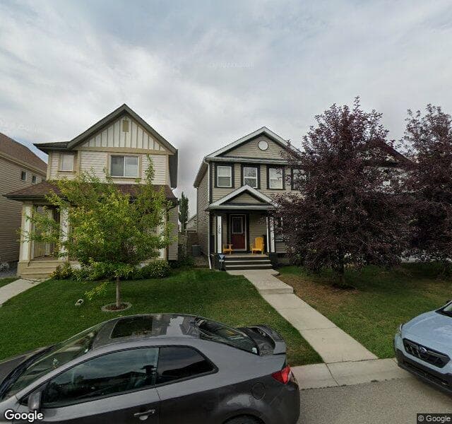 Street view of 128 Copperstone Circle SE, Calgary