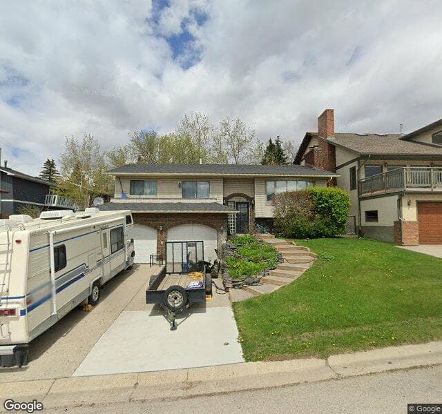 Street view of 72 Edgehill Rise NW, Calgary