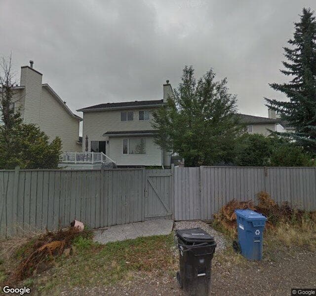 Street view of 129 Mount Cornwall Mews SE, Calgary