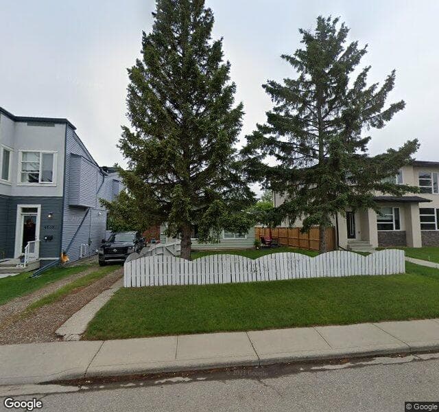 Street view of 4643 84 Street NW, Calgary