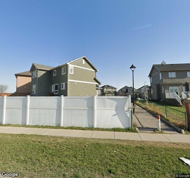 Street view of 123 Saddlecreek Court NE, Calgary