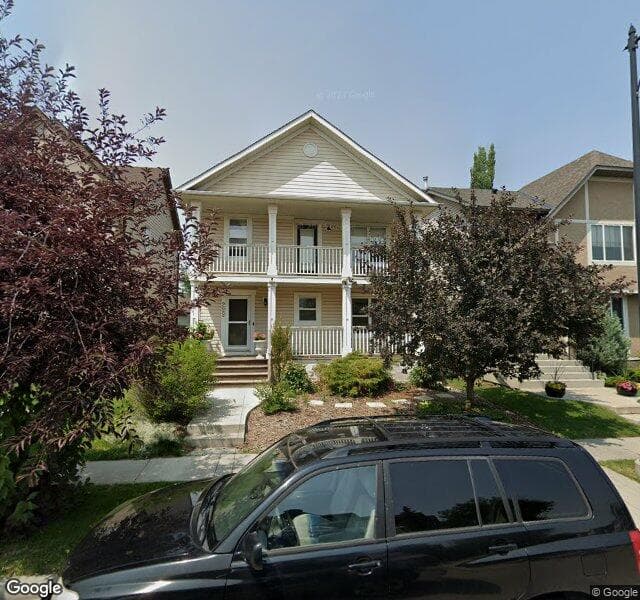 Street view of 222 Elgin View SE, Calgary