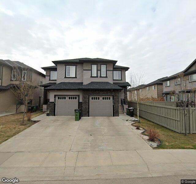 Street view of 8566 Cushing Place SW, Edmonton