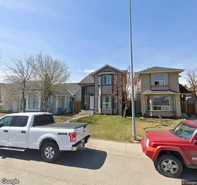 Street view of 132 Martinwood Way NE, Calgary