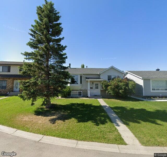 Street view of 128 Faldale Close NE, Calgary