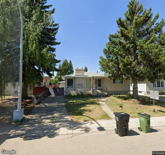 Street view of 3512 105B Street NW, Edmonton