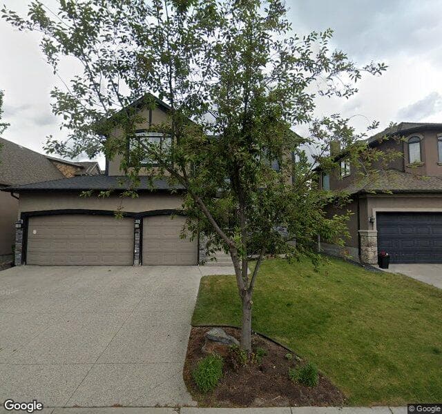 Street view of 58 Rockcliff Landing NW, Calgary