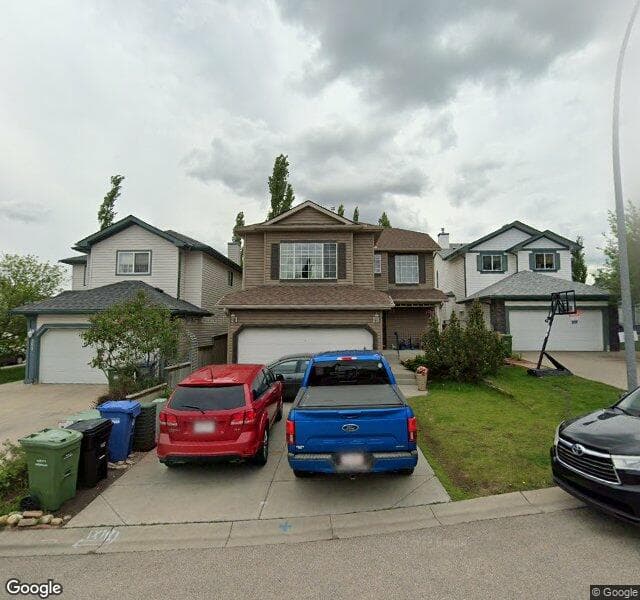 Street view of 347 Bridlewood Place SW, Calgary