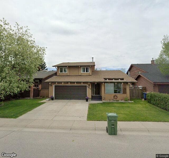 Street view of 2611 Deer Side Drive SE, Calgary
