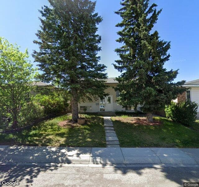 Street view of 6715 Huntchester Road NE, Calgary