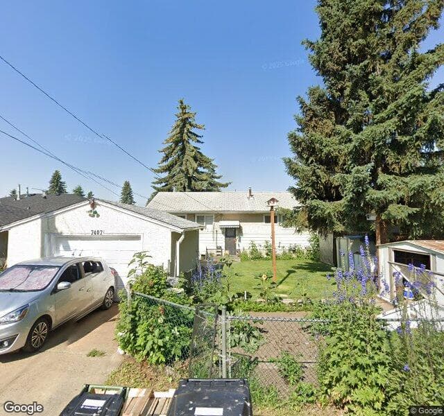 Street view of 7407 83 Street NW, Edmonton