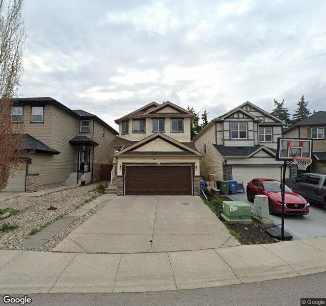 Street view of 261 Bridleridge View SW, Calgary