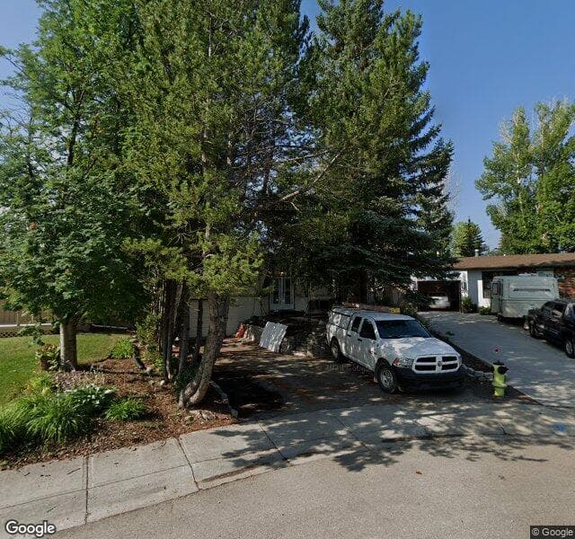 Street view of 218 Oakmoor Place SW, Calgary