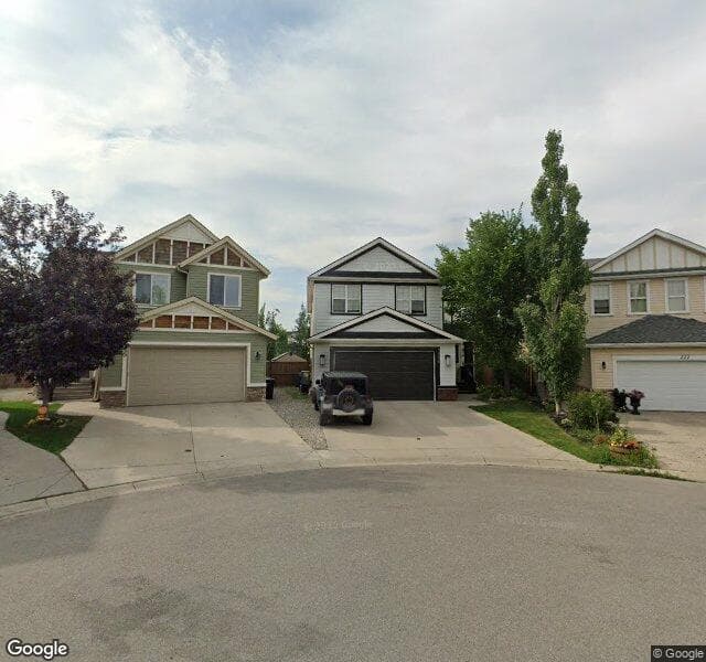 Street view of 226 Copperleaf Bay SE, Calgary