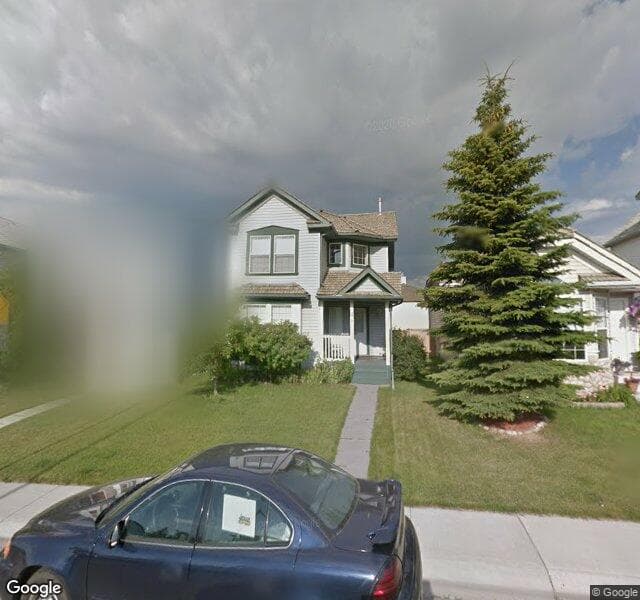 Street view of 48 Mount Aberdeen Close SE, Calgary