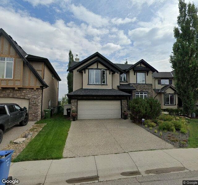 Street view of 210 Valley Crest Court NW, Calgary
