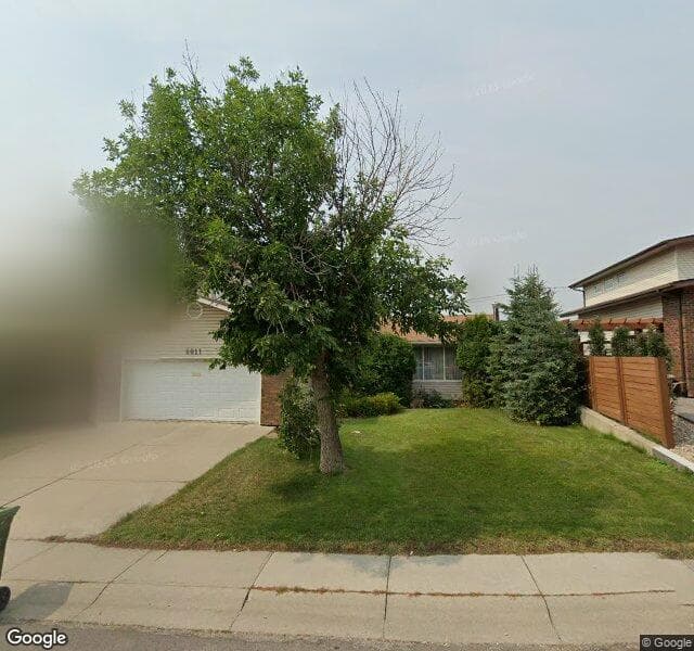 Street view of 6011 84 Street NW, Calgary