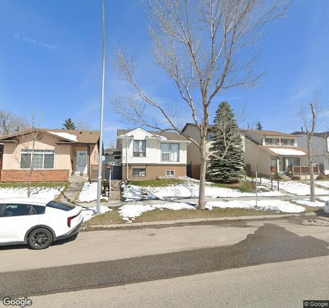 Street view of 144 Castleridge Drive NE, Calgary