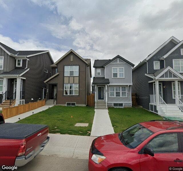 Street view of 22 Heirloom Manor SE, Calgary