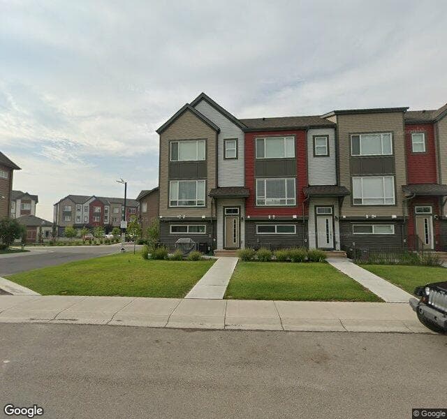 Street view of 15 Copperstone Villas SE, Calgary