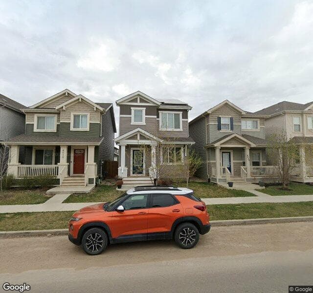 Street view of 4032 Chappelle Green SW, Edmonton