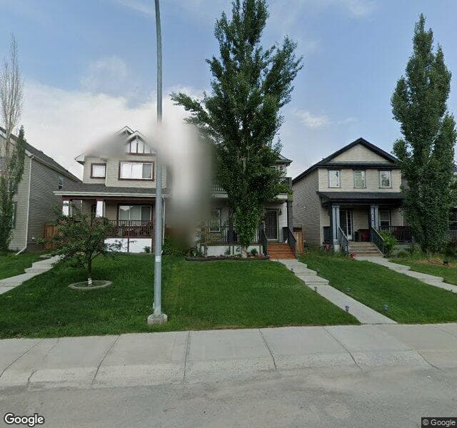 Street view of 216 Copperpond Road SE, Calgary