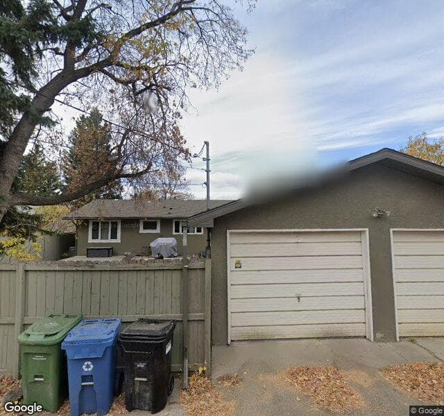Street view of 6416 Larkspur Way SW, Calgary
