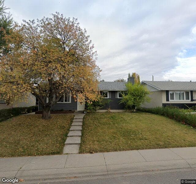 Street view of 9963 Warren Road SE, Calgary