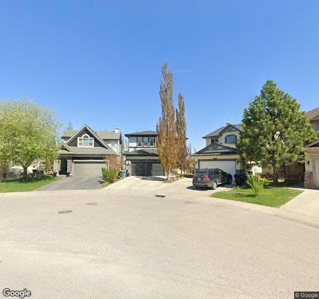 Street view of 218 Panamount Court NW, Calgary