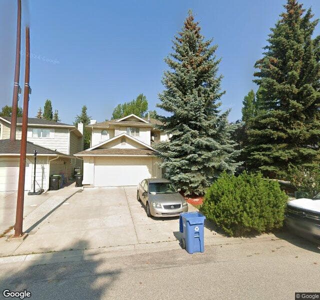 Street view of 106 Evergreen Terrace SW, Calgary