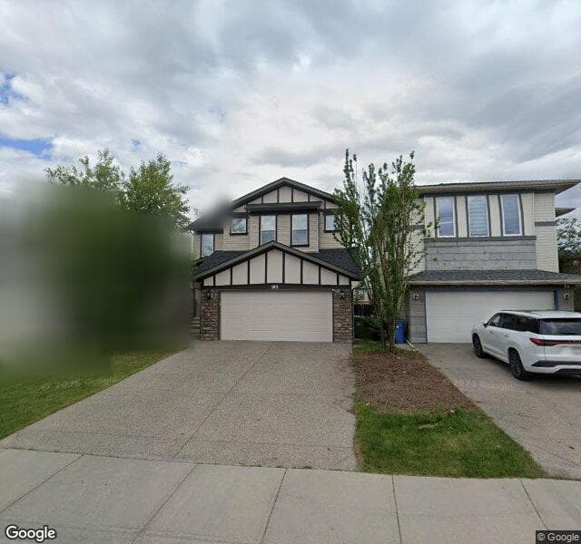 Street view of 102 Panamount Street NW, Calgary