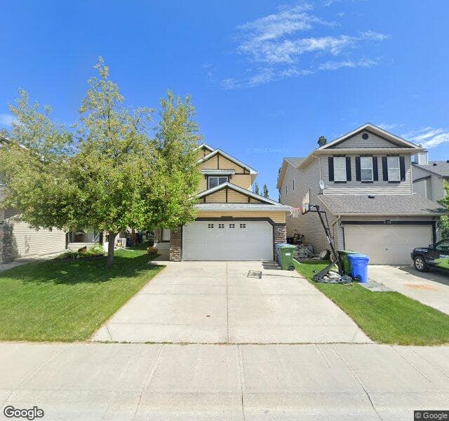 Street view of 424 Cougar Ridge Drive SW, Calgary