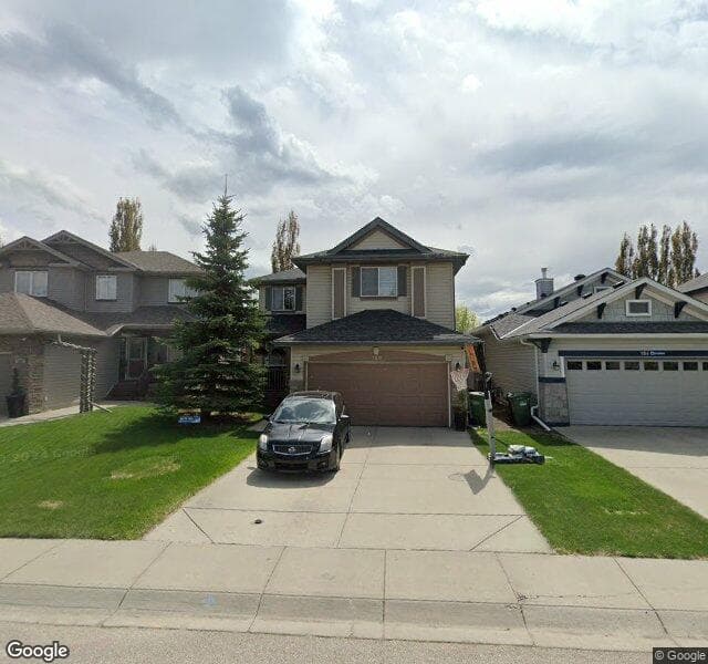 Street view of 158 Chaparral Grove SE, Calgary
