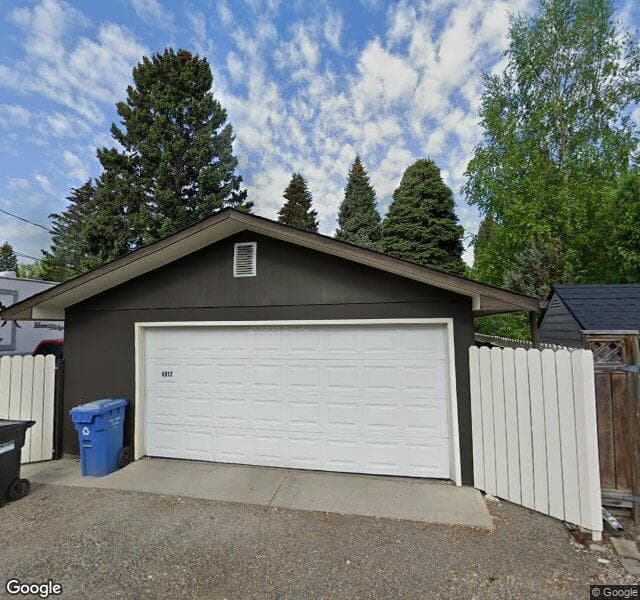 Street view of 4912 48 Street NW, Calgary