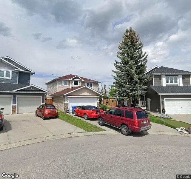 Street view of 331 Chaparral Place SE, Calgary