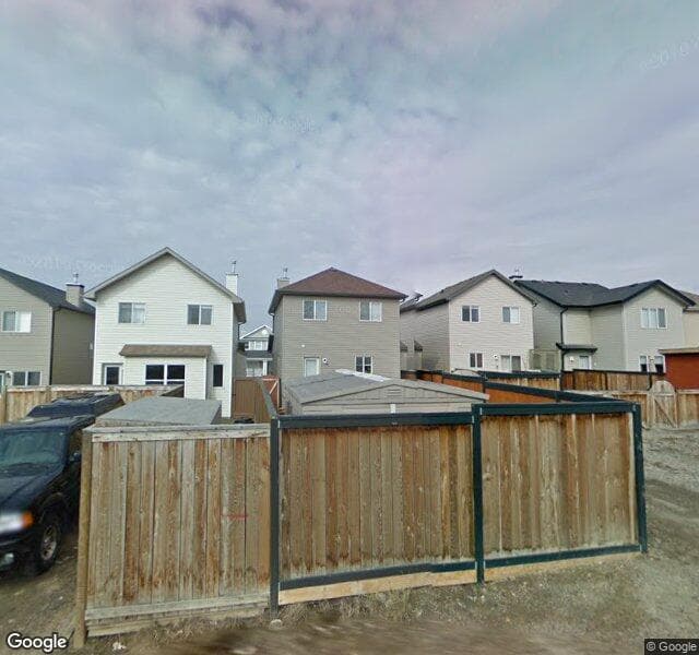 Street view of 108 Covepark Place NE, Calgary