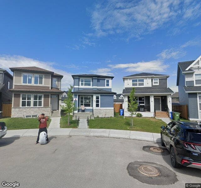 Street view of 105 Corner Ridge Mews NE, Calgary