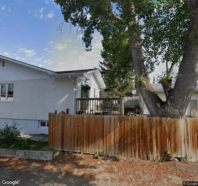 Street view of 4408 52 Street NW, Calgary