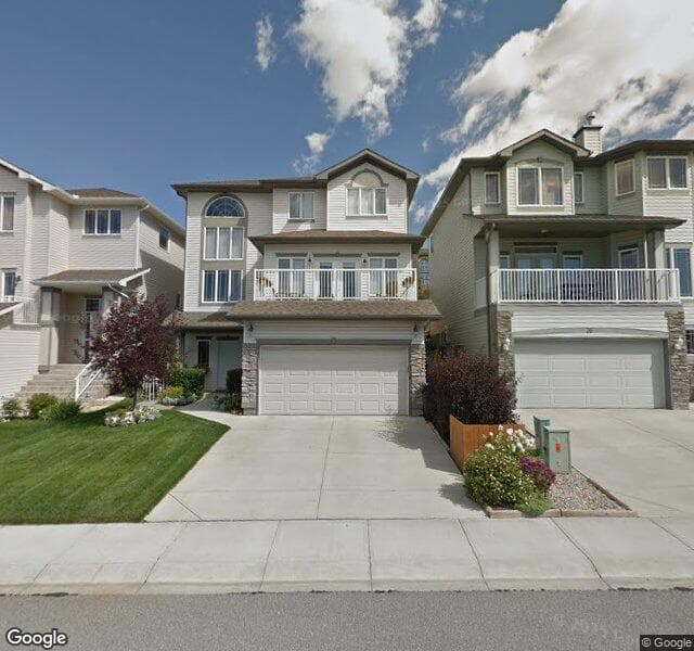 Street view of 34 Rockyledge Rise NW, Calgary