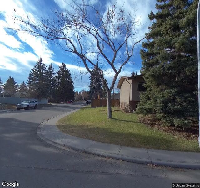 Street view of 4503 49 Street NW, Calgary