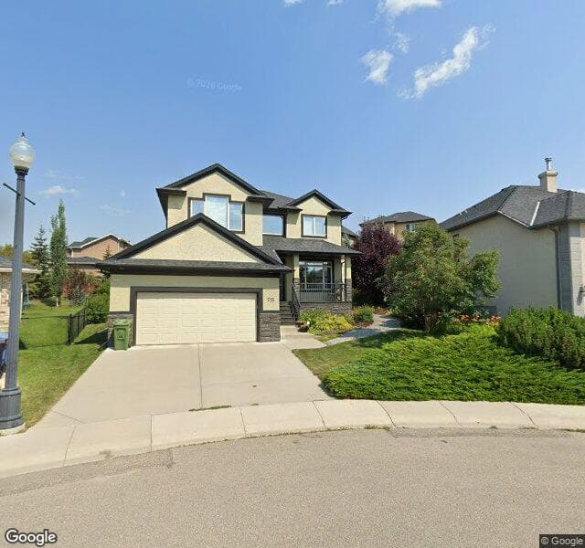 Street view of 218 Elmont Bay SW, Calgary