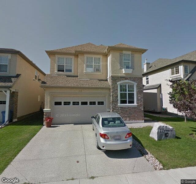 Street view of 113 Cranleigh Bay SE, Calgary